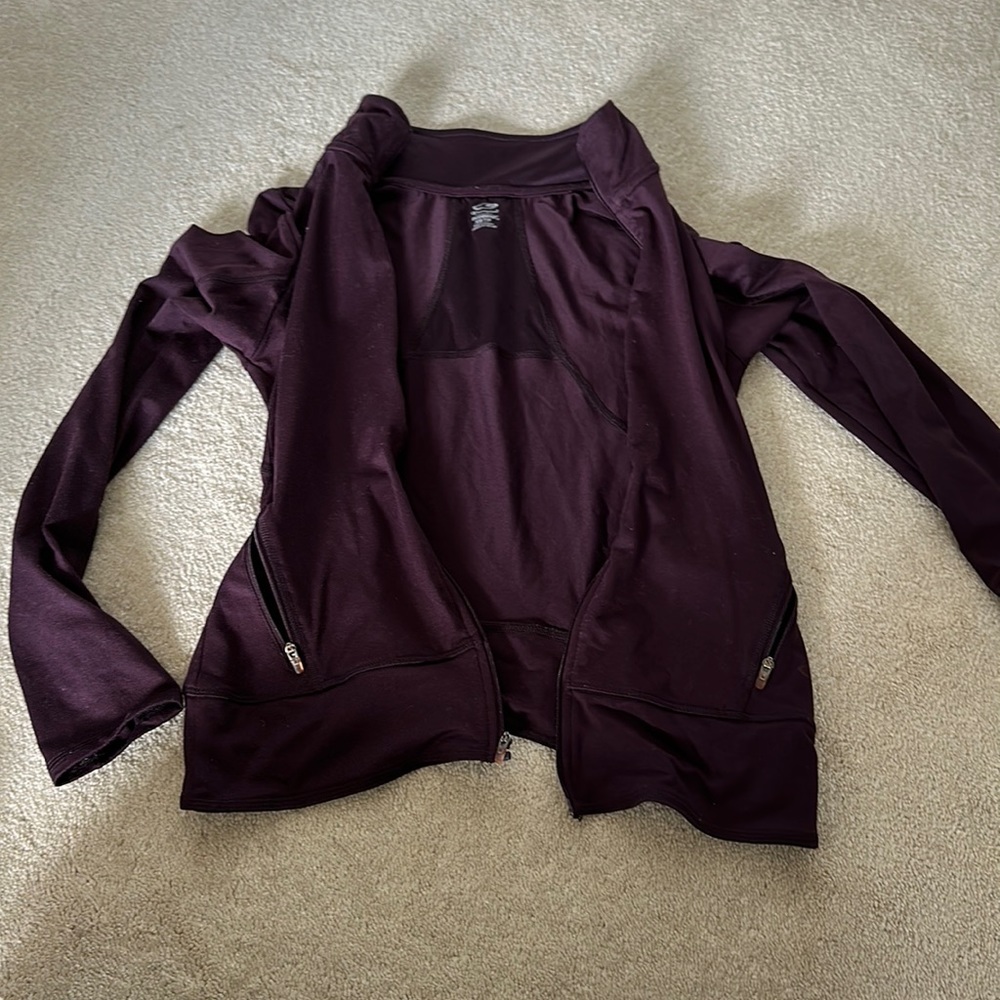Purple zip up